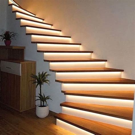 Escaleras Con Luz Led Luces En Escaleras Dise O De Escalera Dise O