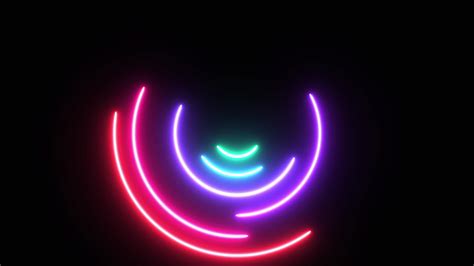 Neon Loop Circle Flowing Background 2750573 Stock Video At Vecteezy