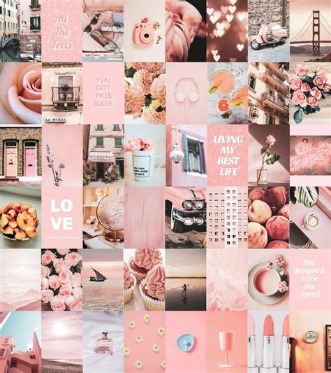 Pin By Rebecca Sanders On Things I Love In 2021 Photo Collage Diy Wall Collage Pink Aesthetic