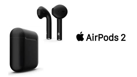 Apple Airpods 2 100 Original Matte Black Customised By Switch
