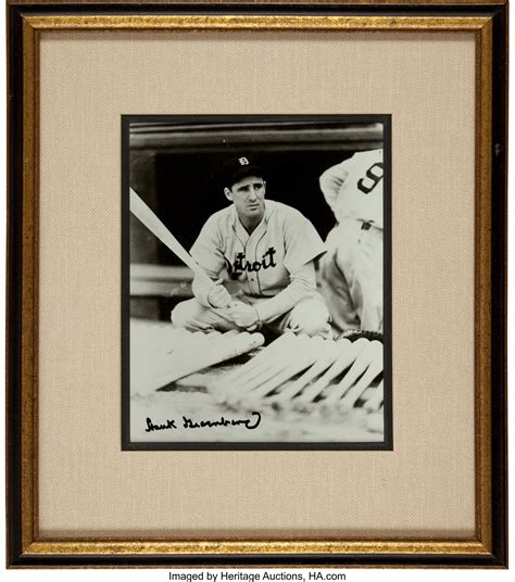 Hank Greenberg Signed Photograph Baseball Collectibles Photos Lot