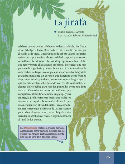 Español Libro De Lectura Sexto Grado 2016 2017 Online Página 75 De 126 Libros De Texto Online