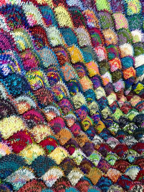 Seashell Scrap Yarn Blanket Pattern By Charan Sachar Scrap Yarn Crochet Crochet Blanket