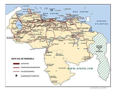 Mapa De Venezuela Mapa Físico Geográfico Político Turístico Y