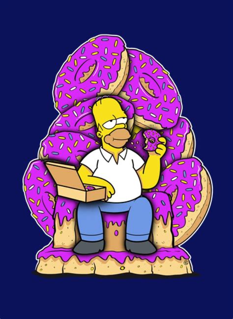Homer Game Of Donuts The Simpsons Simpsons Art Simpsons Drawings