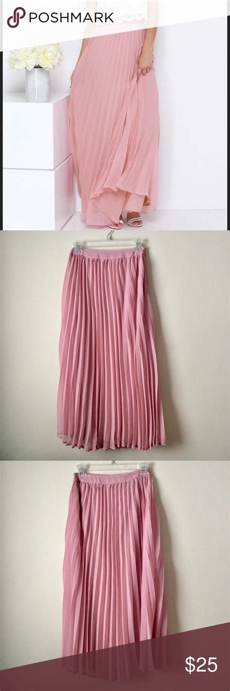 Lulus Blush Pink Pleated Skirt Pink Pleated Skirt Pleated Skirt