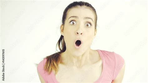 Cute Woman Making Funny Crazy Faces Stock Video Adobe Stock