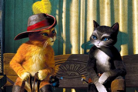 El Gato Con Botas Y Kitty Con Imágenes Gato Con Botas Arte Disney