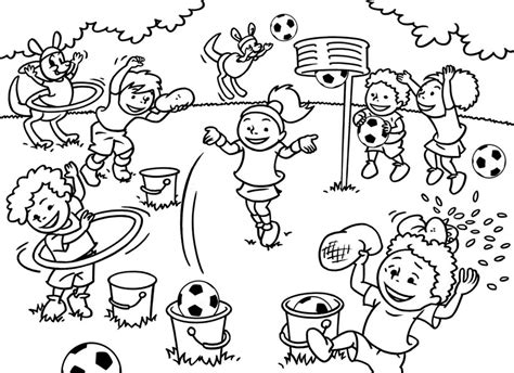 Samen Spelen Kleurplaat