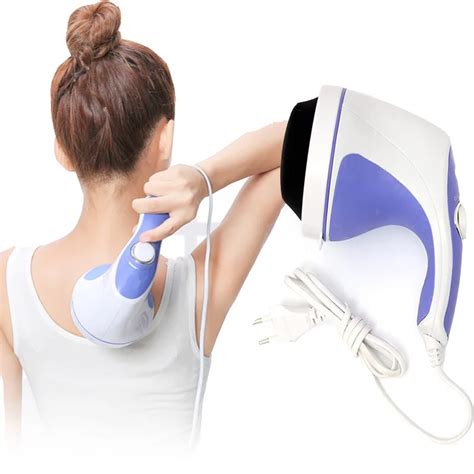 electric back massager electric vibrator full body slimming relax spin tone massager women fat