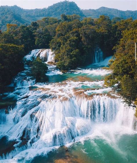 Cascadas De Agua Azul Un Para So Natural De Chiapas