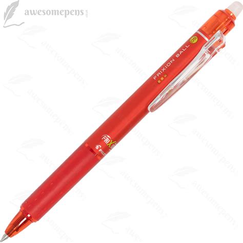 Pilot Frixion Ball Clicker Erasable Gel Pen 05mm Red Awesomepens