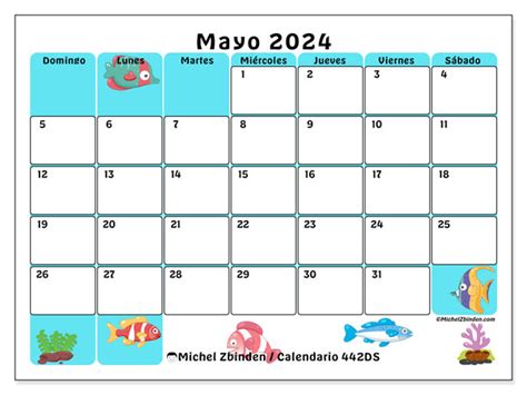 Calendarios Mayo 2024 Michel Zbinden Uy