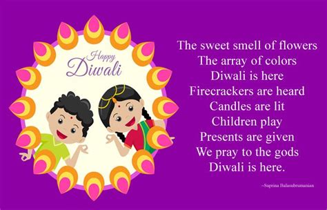 Short Happy Diwali Poems In English For Kids With Images Diwali