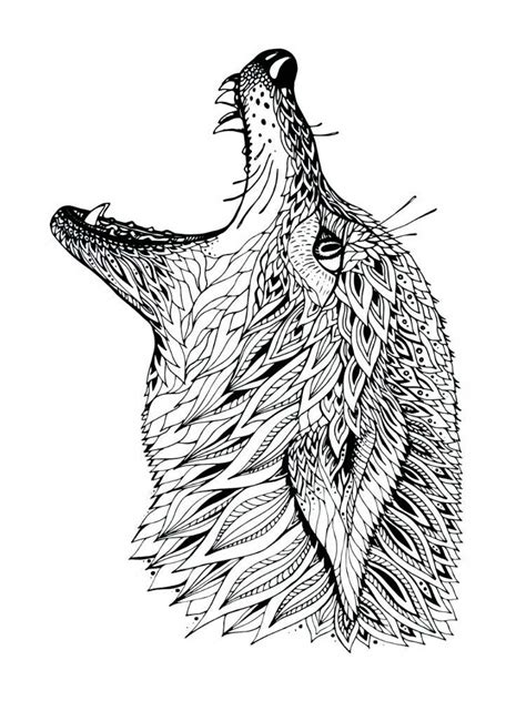 Free Wolf Coloring Pages For Adults Printable To Download