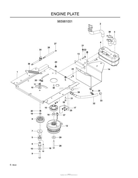 Dixon Speedztr 44 965981001 2009 05 Parts Diagram For Engine