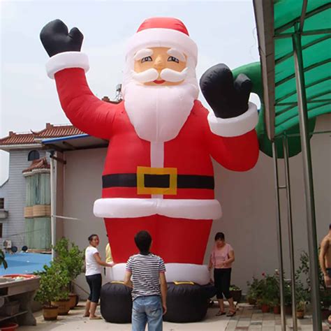 Remember, baubles also make great early christmas presents, and they can work really well alongside place names when setting the. 10M Giant Christmas Santa Claus Inflatable Outdoor ...