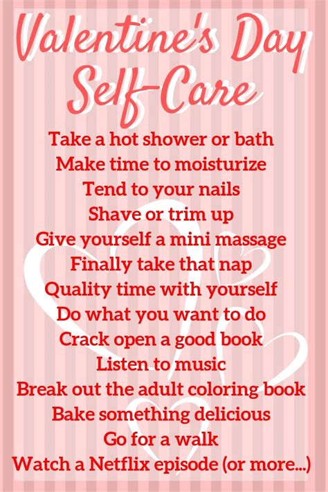 Valentines Day Self Care Self Care Self Care