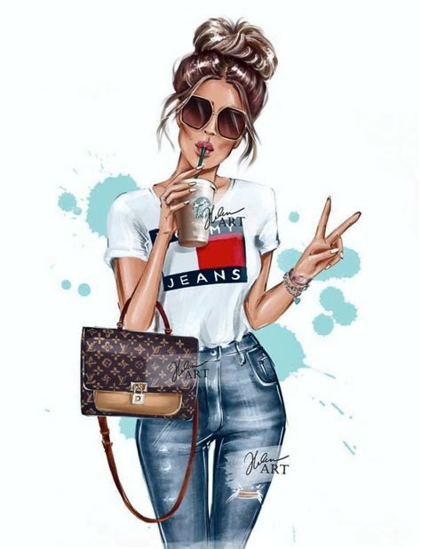 Fashion Style💞 Ilustraciones De Chicas Imagenes De Chicas Dibujadas