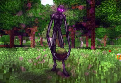 Unofficial Realistic Enderman Drawing Inspired By Minecraft Etsy