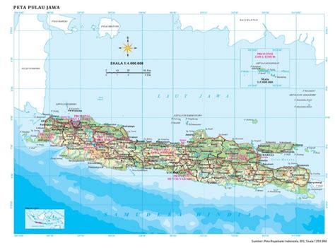 Peta Pulau Jawa Dan Keterangannya Paling Dicari Galeri Peta