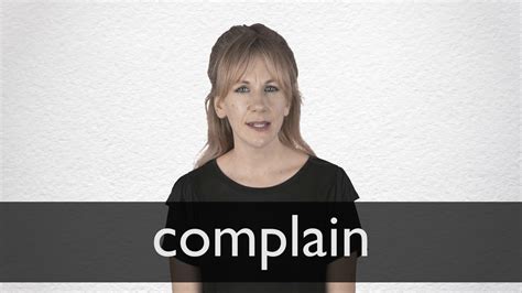 How To Pronounce Complain In British English Youtube