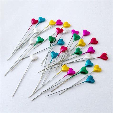 30 Heart Shaped Pins Heart Pins Decorative Pins By Elpatoguapo Heart