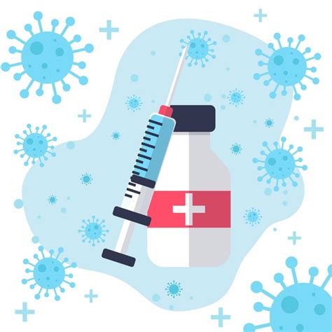 Actualment s'estan vacunant diverses franges d'edat. Combatir el concepto de virus con medicamentos. | Vector ...