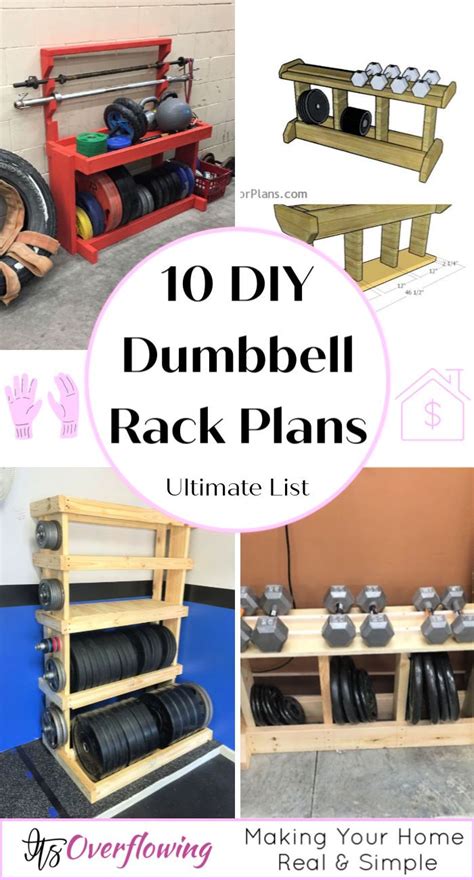 For the making process, you will need 2 pieces at 32 inches and also 2 pieces at 16 inches. 10 Free DIY Dumbbell Rack Plans | Build a Weight Rack in ...