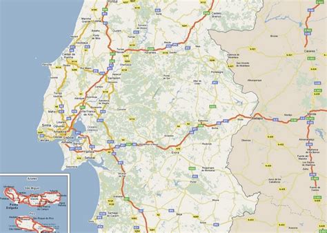 Portugalia Harta Portugalia Harta Turistica Harta Harta Turistica
