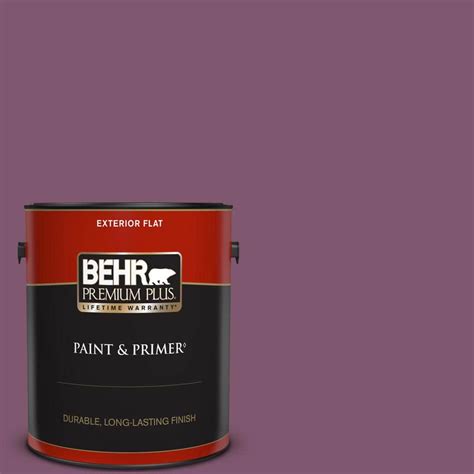 Behr Premium Plus 1 Gal M110 7 Euphoric Magenta Flat Exterior Paint