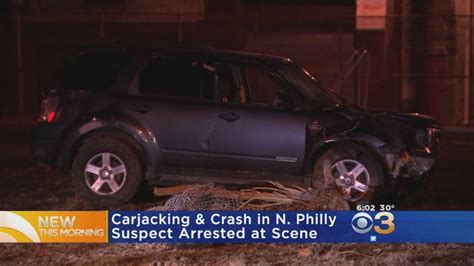 Suspect Taken Into Custody After Crashing Carjacking Car Youtube