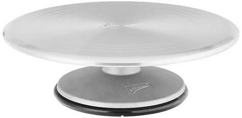Ateco Revolving Cake Decorating Stand Aluminum Turntable And Base With