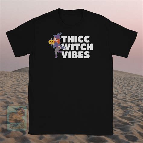 thicc witch vibes funny bbw redhead witch halloween etsy