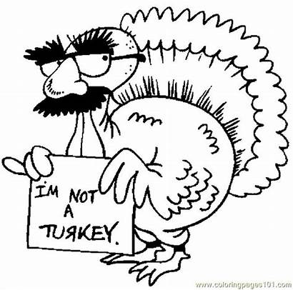 Turkey Coloring Pages Thanksgiving Im Drawing Printable