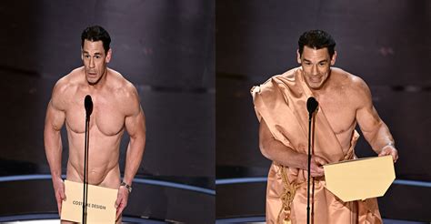 John Cena Goes Nude To Present Best Costume Award At Oscars