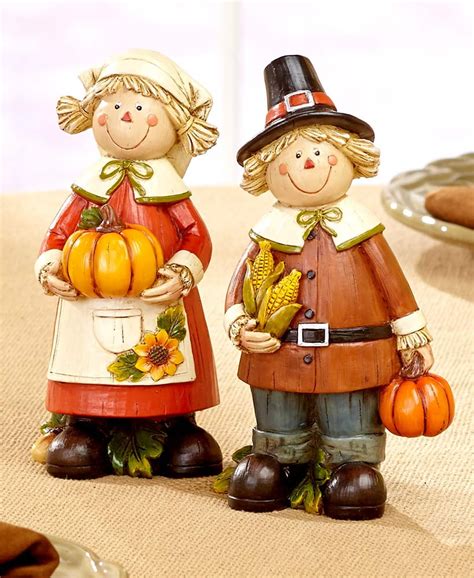 The Lakeside Collection Thanksgiving Couples Pilgrims