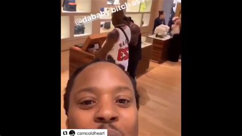 Dababy Beats Up Camcoldheart In The Mall Youtube