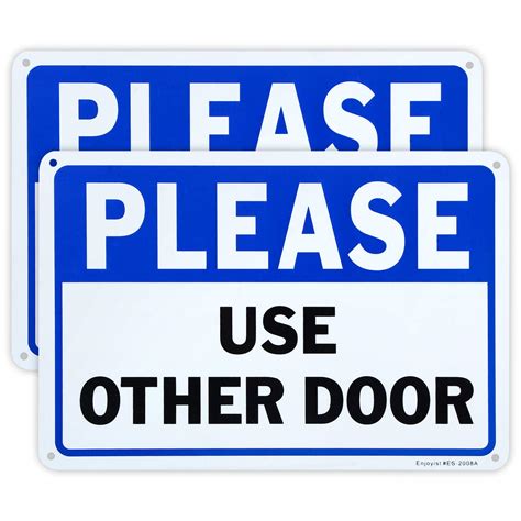 Buy 2 Pack Please Use Other Door Sign 10x 7 Plastic Sign Online At