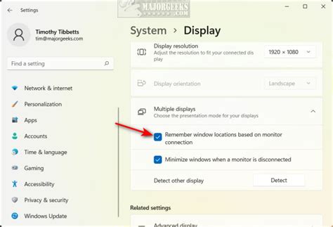 How To Remember Window Locations With Multiple Monitors In Windows 11