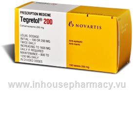 Tegretol cr tablet (controlled release). Tegretol 200mg 100 Tablets/Pack (Carbamazepine)
