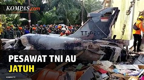 Pesawat Tempur Tni Au Jatuh Di Kampar Riau Youtube