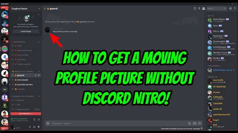 How To Have A Moving Discord Profile Picture Without Nitro Profile