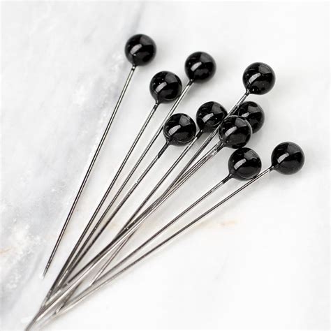 Black Round Corsage Pins Pins And Magnets Basic Craft Supplies