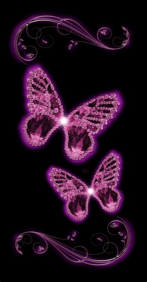 Pin By Jenn Thomason On Butterflies Butterfly Wallpaper Bling