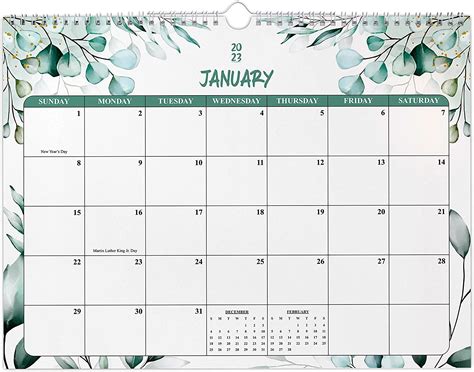 Buy Coolendar 2023 Wall Calendar Monthly Calendar 24 Months From
