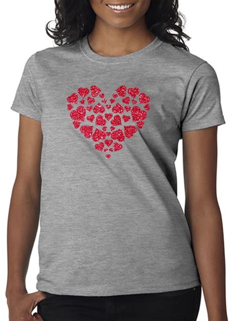 Glitter Hearts T Shirt Designerteez