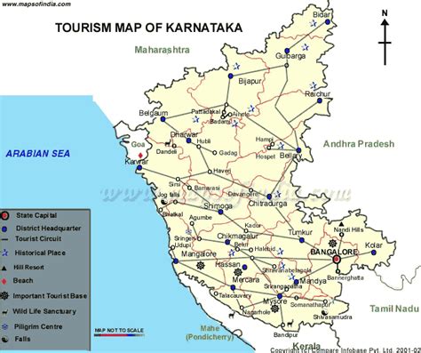 Karnataka Tourism Map With Distance Compressportnederland