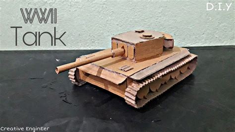 How To Make Tank With Cardboard Teigen Tiger World War Ii Tank