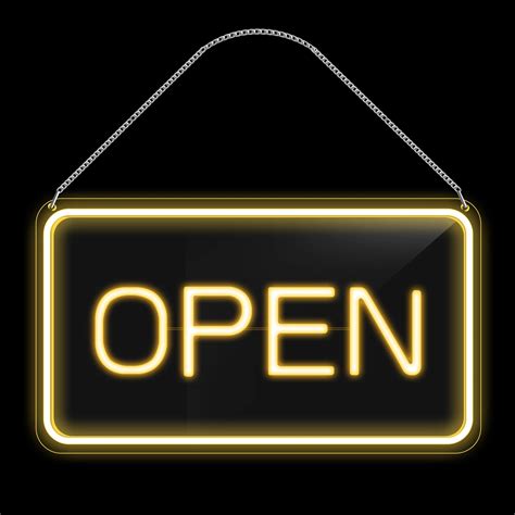 Buy 16x 9 Led Neon Open Sign For Business Ultra Bright Lighted Sign